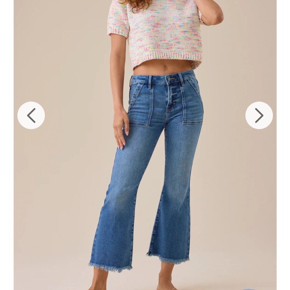 Altar'd State Blue Wide Leg Jeans